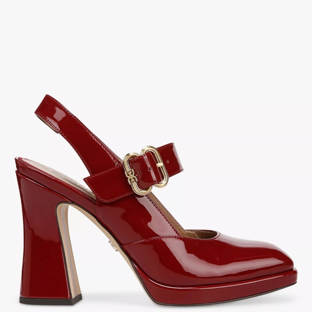 Sam Edelman Burgundy Slingback Mary Jane Pump NWOT
